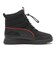 392647　22-25EVOLVE BOOT PURETEX JR　06BK/F.RED　683001-0003