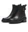 W34321　W SHIBLEY WP LUG BUCKLE BOOTIE　BLACK LTR　703412-0001
