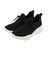 7504　KNIT SNEAKERS　BLACK　704011-0001