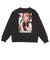 225-026010　WILD-CARD SWEAT CREW NECK　BLACK　705365-0002