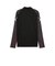 660875　M INDIVIDUALFINAL 1/4 ZIP TOP　01BK/MINT JELLY　707039-0001