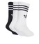 JZ7496　K CREW SOCKS 3P　WHT/WHT/BLK　706644-0001