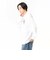 124K1023600　M CHECKER BOX LS TEE　WHT/BLK　685989-0001