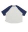 126R3020601　W raglan sleeves cropped TEE　BLUE　705872-0002