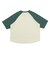 126R3020601　W raglan sleeves cropped TEE　GREEN　705872-0003