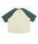 126R3020601　W raglan sleeves cropped TEE　GREEN　705872-0003