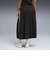 636872　W T7 MIDI PLEATED SKIRT　01BK　708953-0001