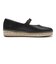 W35461　W CLOUDFEEL ASBURY MARYJANE BL　BLACK LEATHER　712636-0001