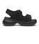 W2065　CL VL 2BUCKLE SANDAL 6　ALL BLACK　705061-0001