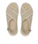 W2068　CL CROSS KNIT SANDAL 5　BEIGE　705121-0002