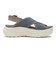 W2068　CL CROSS KNIT SANDAL 5　BLUE　705121-0004
