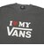 126R1013200　I LOVE MY VANS Pigment Dye TEE　BLACK　705894-0001
