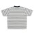 126R1060201　CAVE Crew Neck Boarder S TEE　H/GRAY　709264-0002