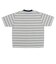 126R1060201　CAVE Crew Neck Boarder S TEE　H/GRAY　709264-0002