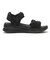 W2073　CL CHIFFON SANDAL　ALL BLACK　704942-0001