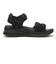 W2073　CL CHIFFON SANDAL　ALL BLACK　704942-0001