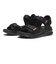 W2072　CL 2BELT SANDAL　ALL BLACK　704941-0002