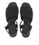 W2071　CL KNIT HEEL SANDAL 5.5　ALL BLACK　705961-0001