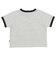 126R3011601　W flower logo ringer TEE　GRAY　705879-0003