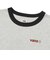 126R3011601　W flower logo ringer TEE　GRAY　705879-0003