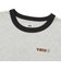 126R3011601　W flower logo ringer TEE　GRAY　705879-0003