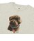 126R3011101　W Dog print TEE　GRAY　705875-0002