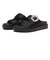 W2088　BIJOU FLAT SANDAL　BLACK　708628-0001