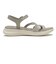 W2084　CROSS GORE SANDAL　GRAY　707566-0002
