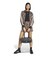 KX1895　W SNAKE SATIN SHORTS(GFX INJ)　LINEN/MBEG　716430-0001