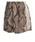 KX1895　W SNAKE SATIN SHORTS(GFX INJ)　LINEN/MBEG　716430-0001