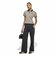 KX1871　W TWEED POLO SHIRT(GFX INJ)　LIGHTBROWN　715995-0001