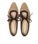 JE-1066　RAFFIA FLAT PUMPS　BEIGE　716142-0001