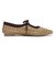JE-1066　RAFFIA FLAT PUMPS　BEIGE　716142-0001