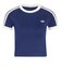 KW2606　W KNITTED TEE　DBLUE/WHITE　715849-0001