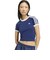 KW2606　W KNITTED TEE　DBLUE/WHITE　715849-0001