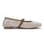 JE-5501　MESH FLAT PUMPS　WHITE　716894-0002