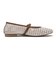 JE-5501　MESH FLAT PUMPS　WHITE　716894-0002