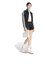 KS9371　W SATIN SST JACKET　BLACK/WHITE　715724-0001