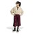 KT2228　W SST DOUBLE LAYERED CROPPEDTT　KHAKI3　715758-0001