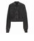 KS9141　W SST DOUBLE LAYERED CROPPEDTT　BLACK　715712-0001