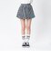 126K3151001　W CHECK BALLOON SKIRT　NAVY　715456-0001