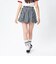 126K3151001　W CHECK BALLOON SKIRT　NAVY　715456-0001