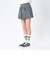 126K3151001　W CHECK BALLOON SKIRT　NAVY　715456-0001