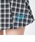 126K3151001　W CHECK BALLOON SKIRT　NAVY　715456-0001
