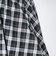 126K3151001　W CHECK BALLOON SKIRT　NAVY　715456-0001
