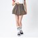 126K3151001　W CHECK BALLOON SKIRT　ORANGE　715456-0003