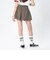 126K3151001　W CHECK BALLOON SKIRT　ORANGE　715456-0003