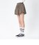 126K3151001　W CHECK BALLOON SKIRT　ORANGE　715456-0003