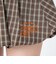 126K3151001　W CHECK BALLOON SKIRT　ORANGE　715456-0003