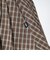 126K3151001　W CHECK BALLOON SKIRT　ORANGE　715456-0003